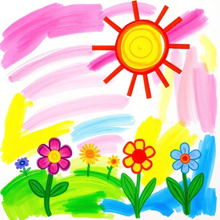 Sunny Flower Field